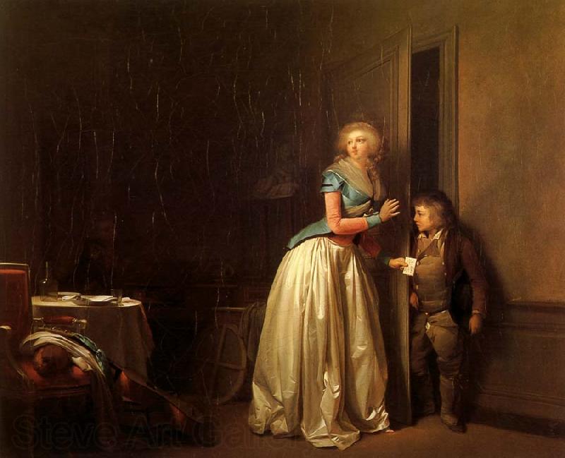 Louis-Leopold Boilly La Visite reque France oil painting art